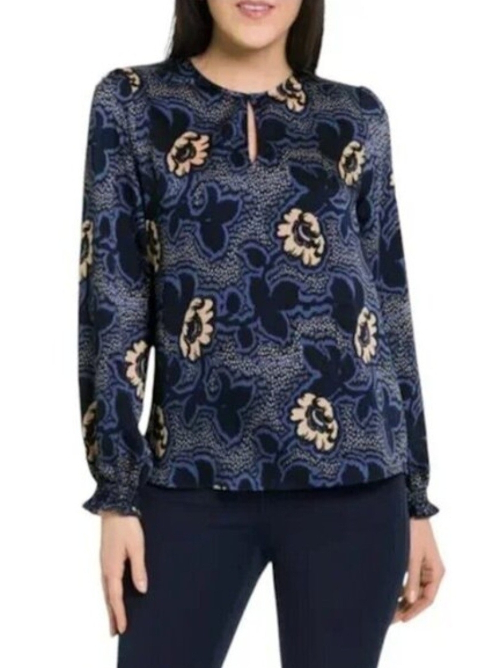 Ted Baker Bernot Dotti Floral Print Blouse